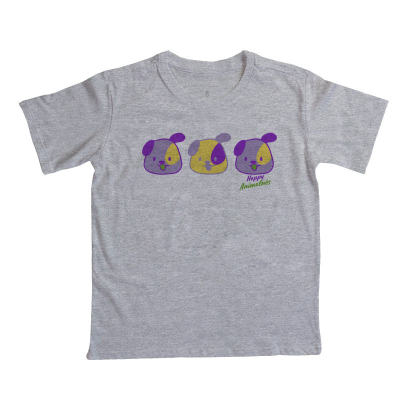 Camiseta Carinhas de cachorro