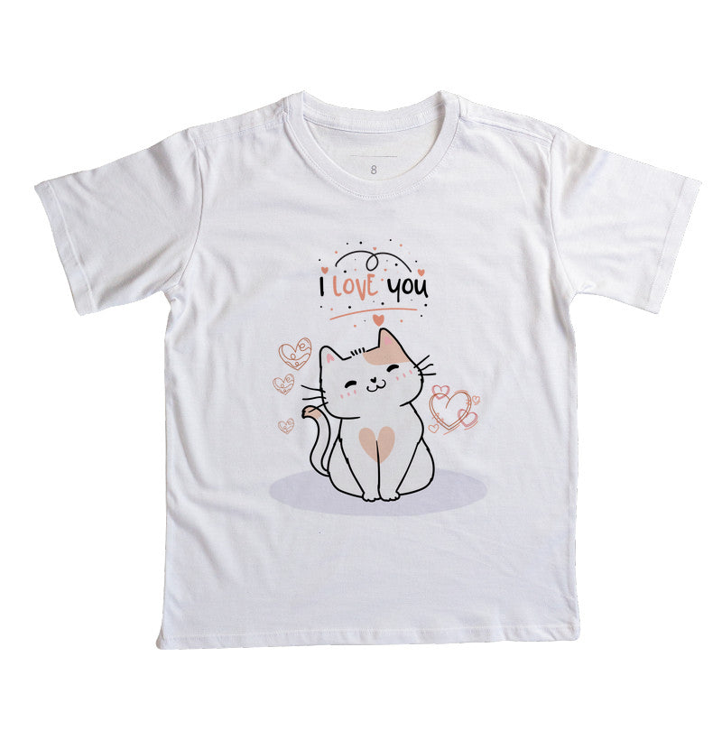 Camiseta Cat I love You