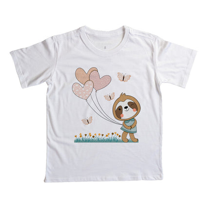 Camiseta Balões do coração