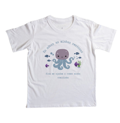 Camiseta Eu adoro as minhas ventosas