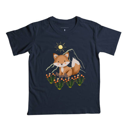 Camiseta Raposa entre flores
