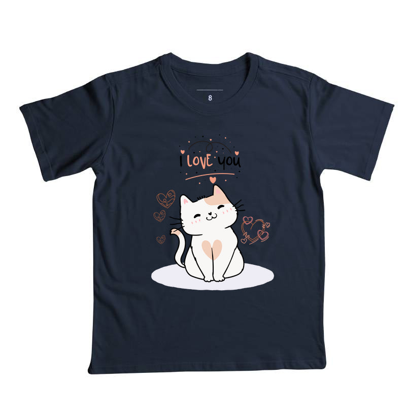 Camiseta Cat I love You