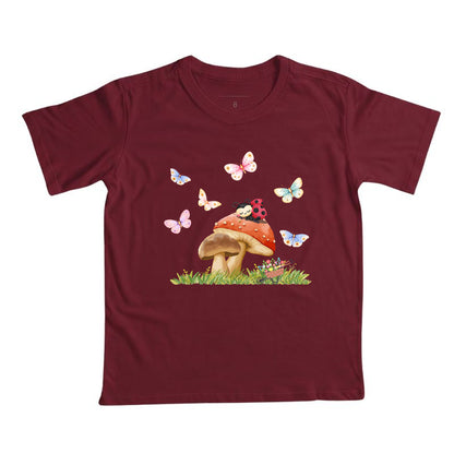 Camiseta Borboletas e  uma Pequena Joaninha