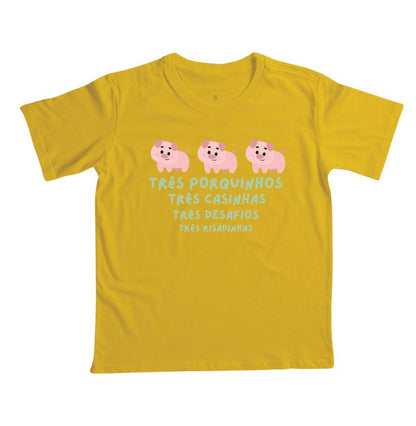 Camiseta Os Três Porquinhos