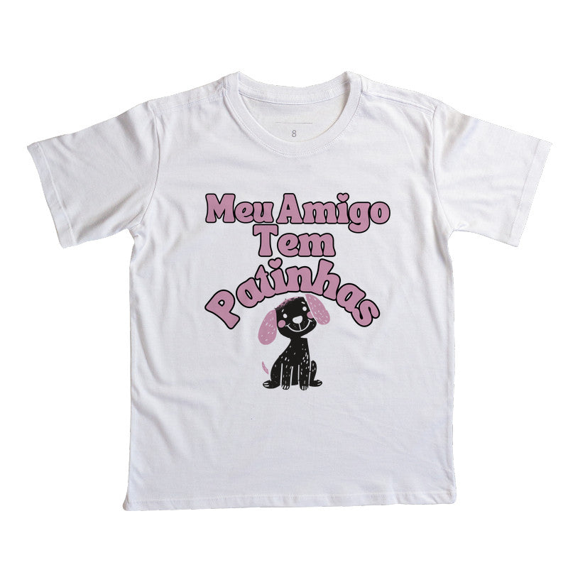 Camiseta Meu amigo tem patinhas