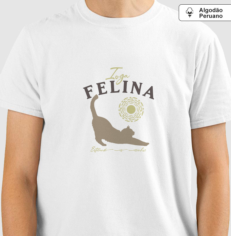 Camiseta Ioga Felina