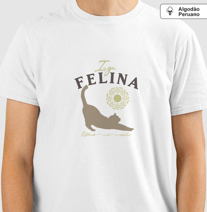 Camiseta Ioga Felina