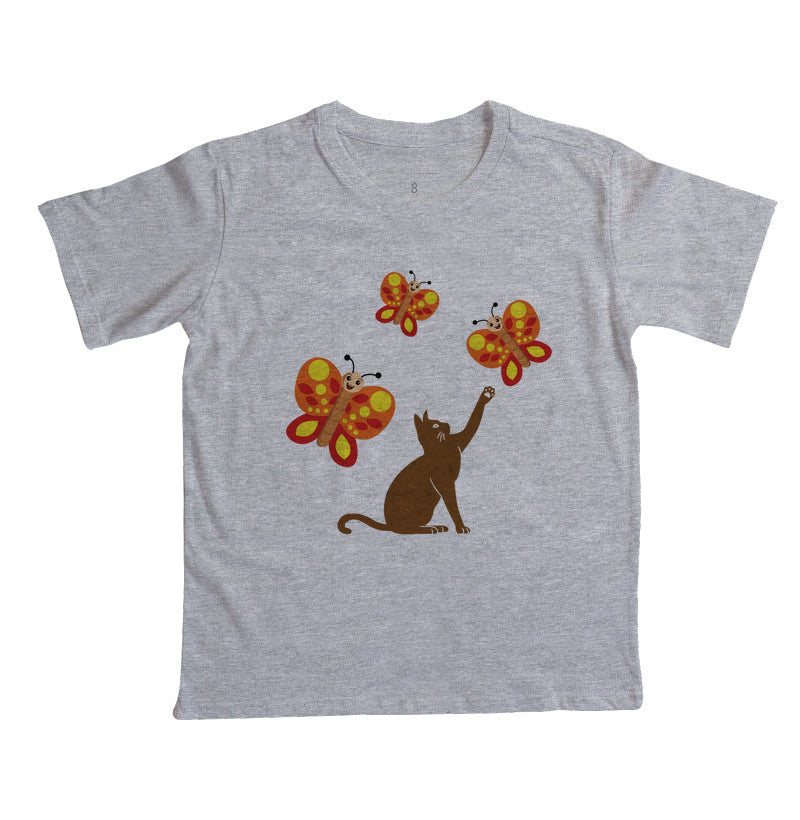 Camiseta Brincando com o gatinho