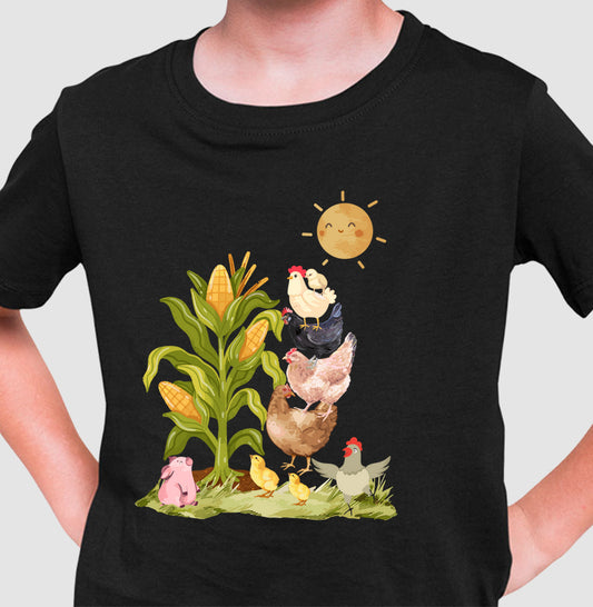 Camiseta no milharal