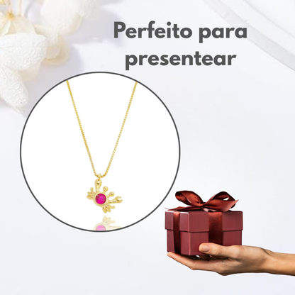 Colar Infantil Caranguejo Vermelhinho
