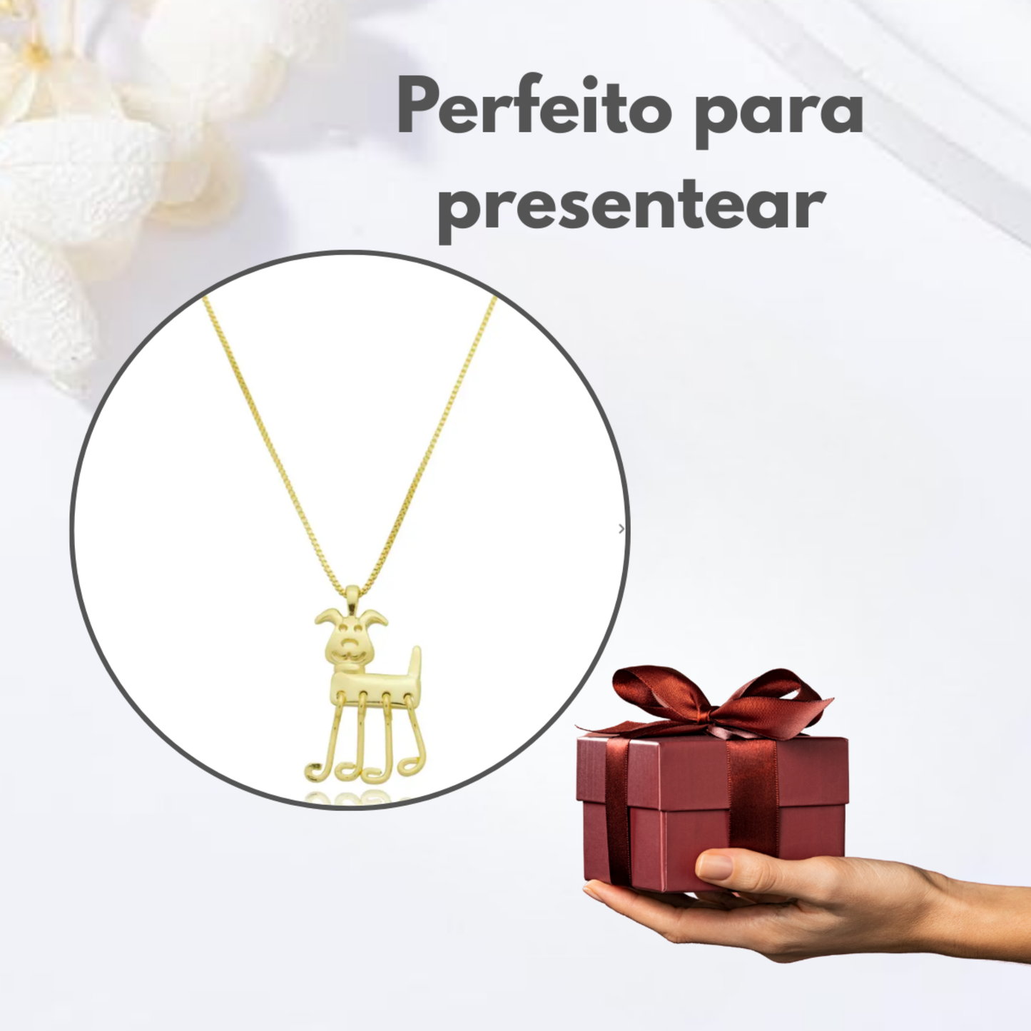 Colar Infantil Patinhas Marotas