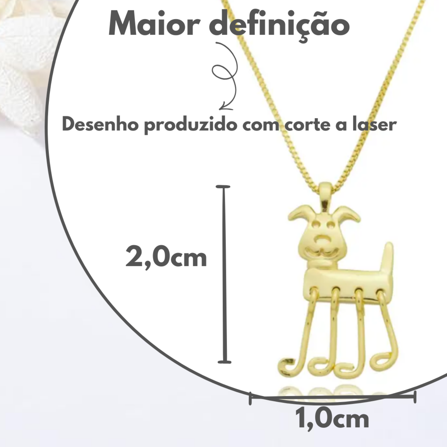 Colar Infantil Patinhas Marotas