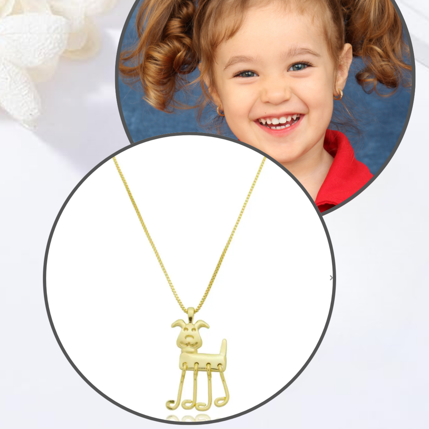 Colar Infantil Patinhas Marotas