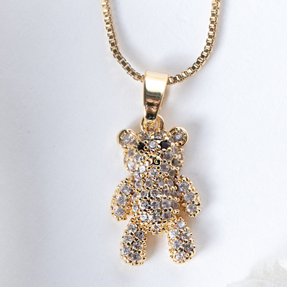 Colar de Urso em Zircônias Brancas