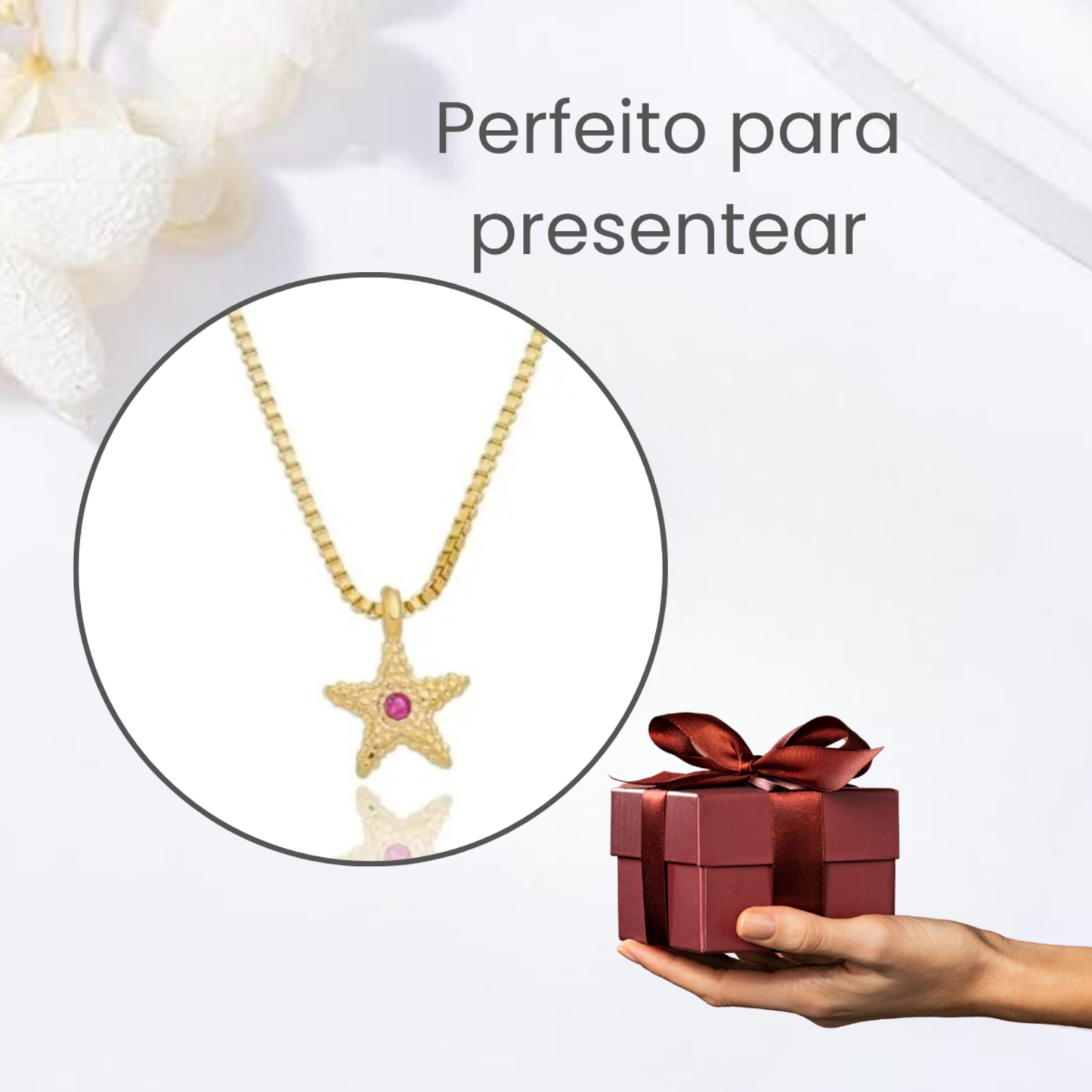 Colar Infantil Estrelinha do Mar