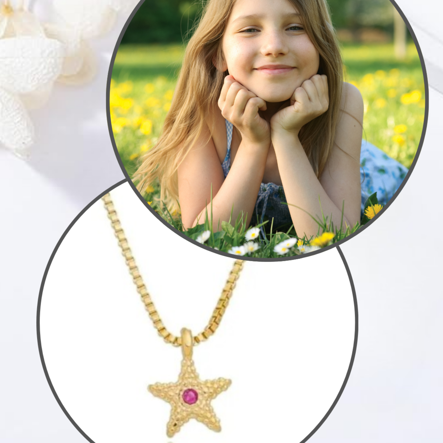 Colar Infantil Estrelinha do Mar