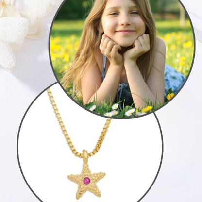 Colar Infantil Estrelinha do Mar