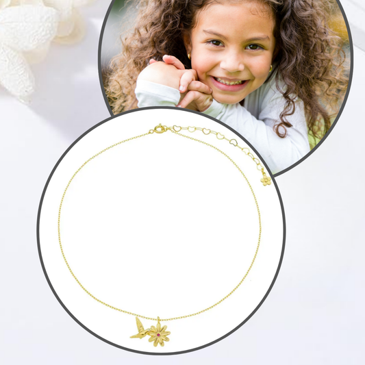 Colar Infantil Beija-flor do Amor