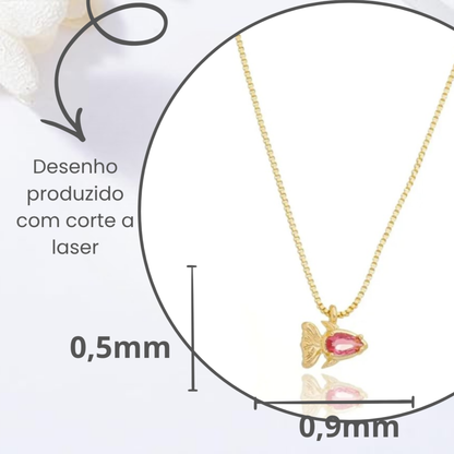 Colar Infantil Peixinho do Amor