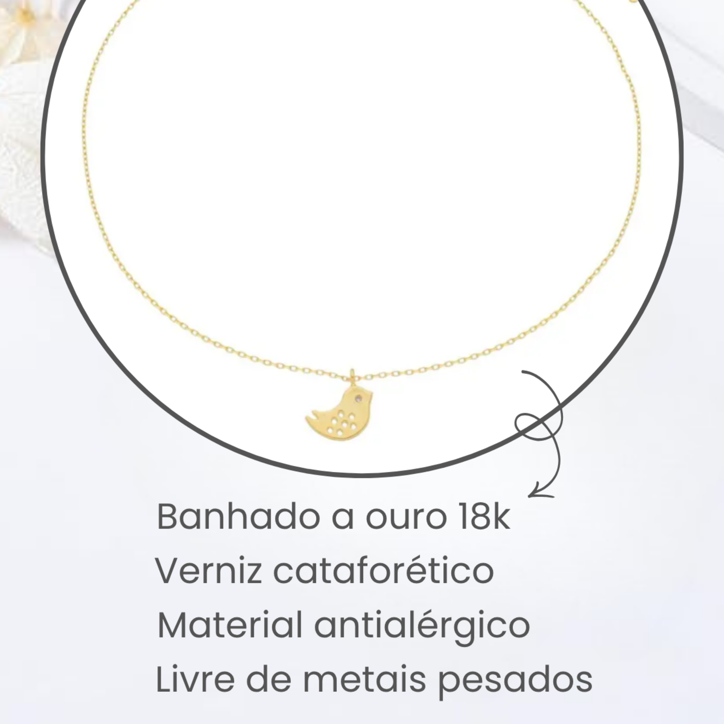 Colar Infantil Pássaro