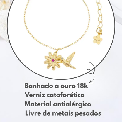 Pulseira Infantil Beija-flor do Amor
