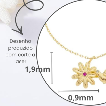Pulseira Infantil Beija-flor do Amor