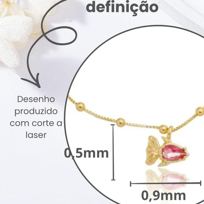 Pulseira Infantil Peixinho do Amor