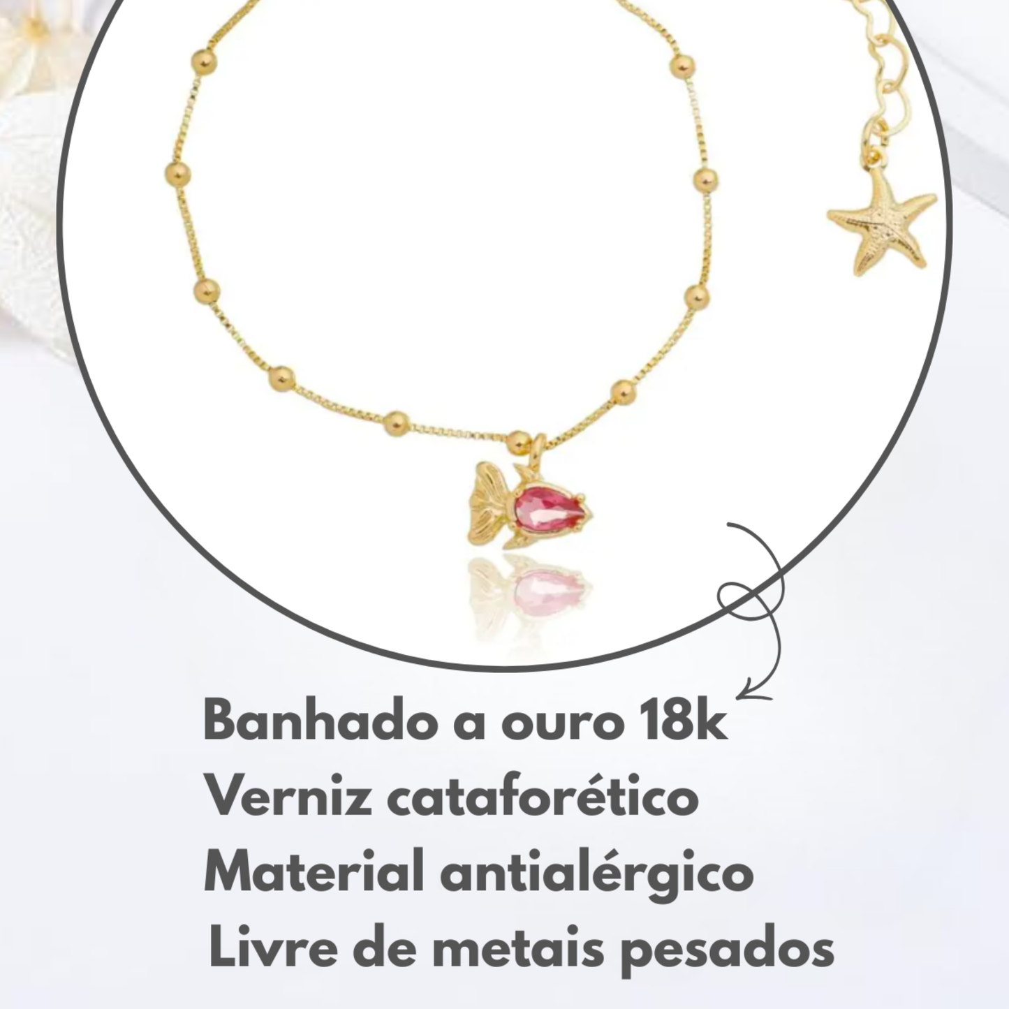 Pulseira Infantil Peixinho do Amor