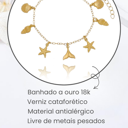 Pulseira Infantil Bichos do Mar