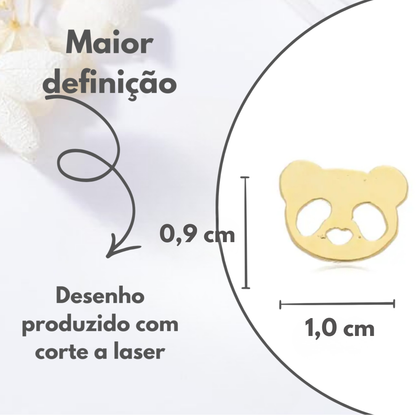 Brincos  Carinha de Panda