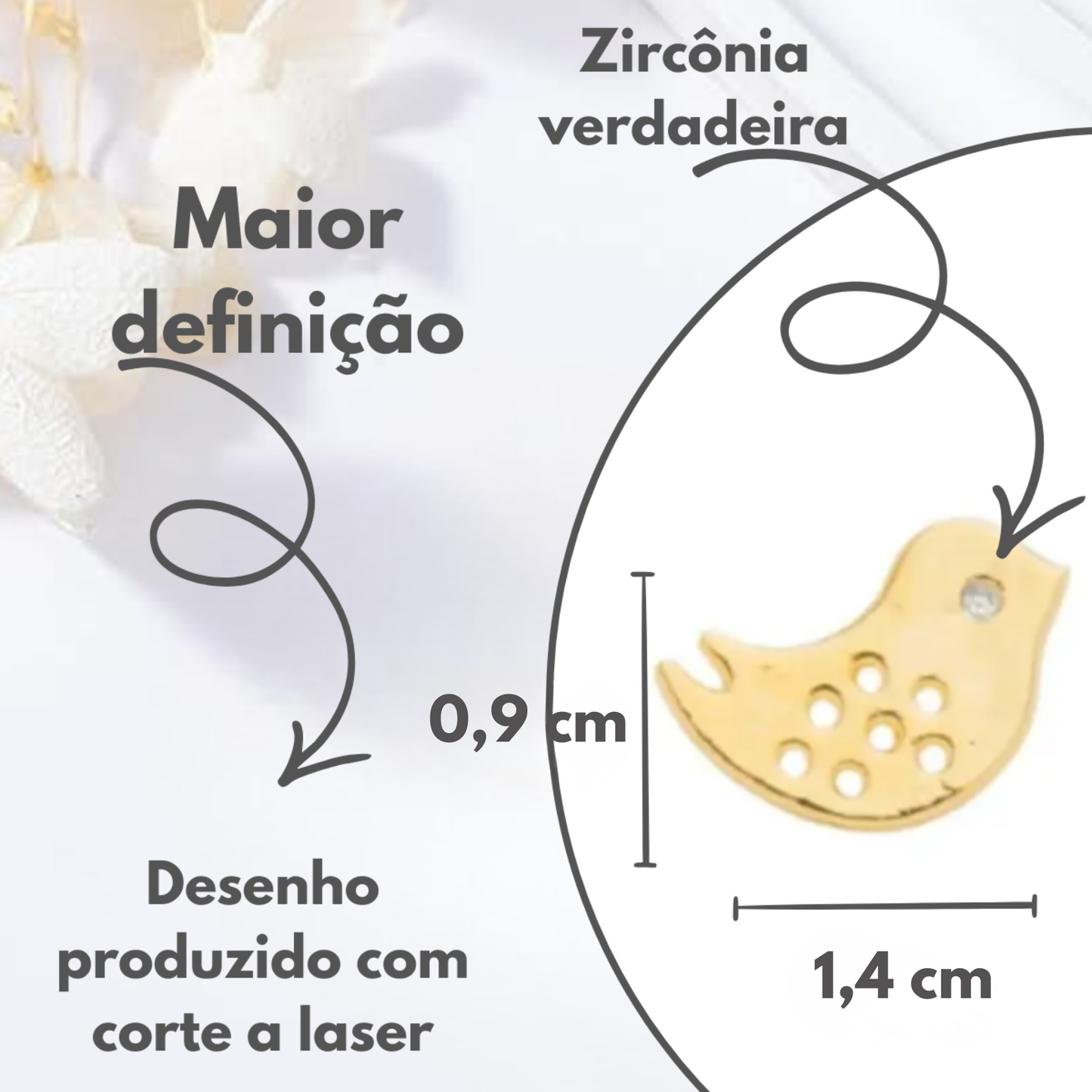 Brincos Pássaro