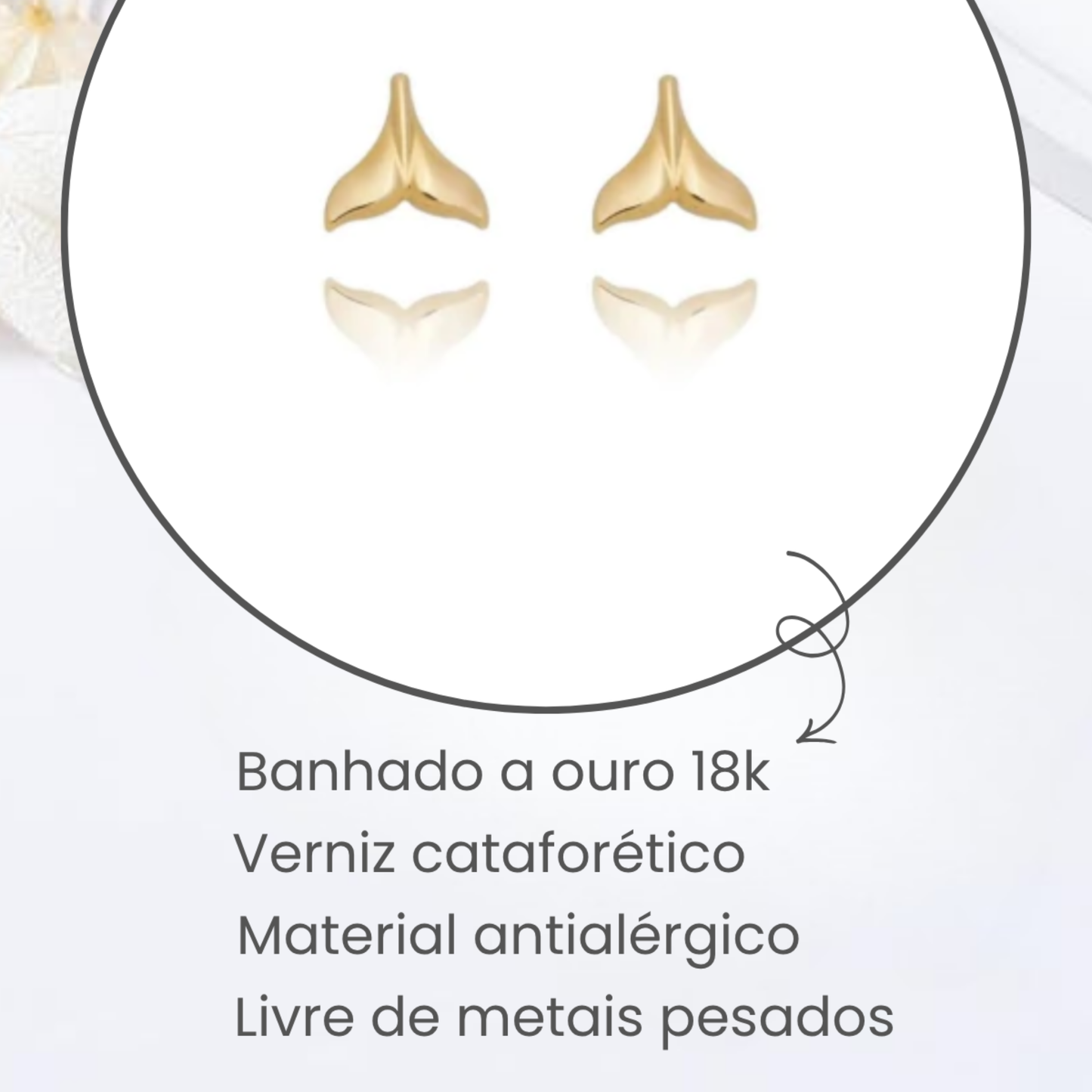 Brincos Adultos Cauda de Sereia