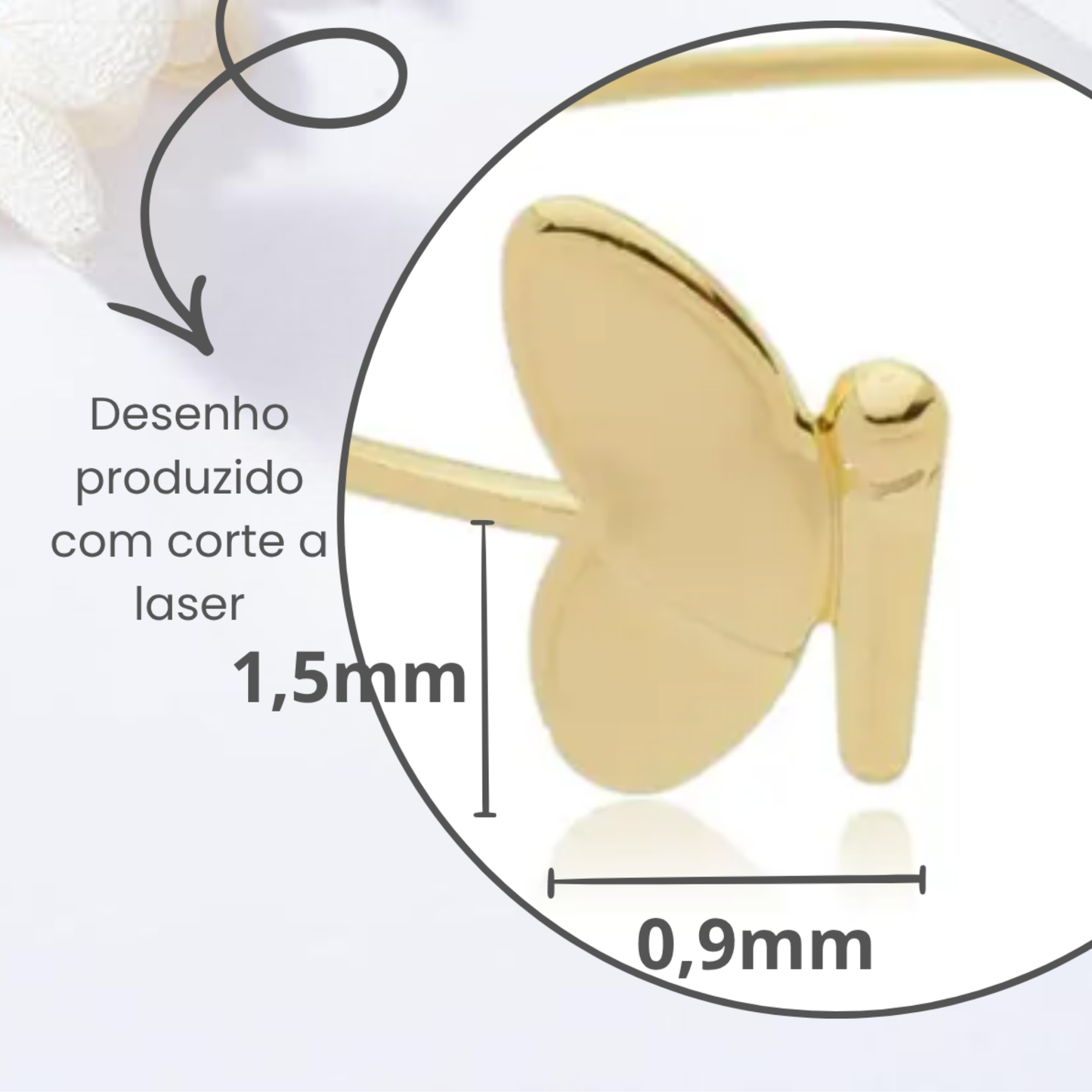 Bracelete Adulto Borboleta