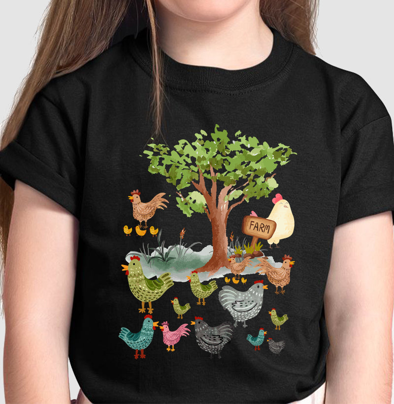 Camiseta Galinhas na Fazenda