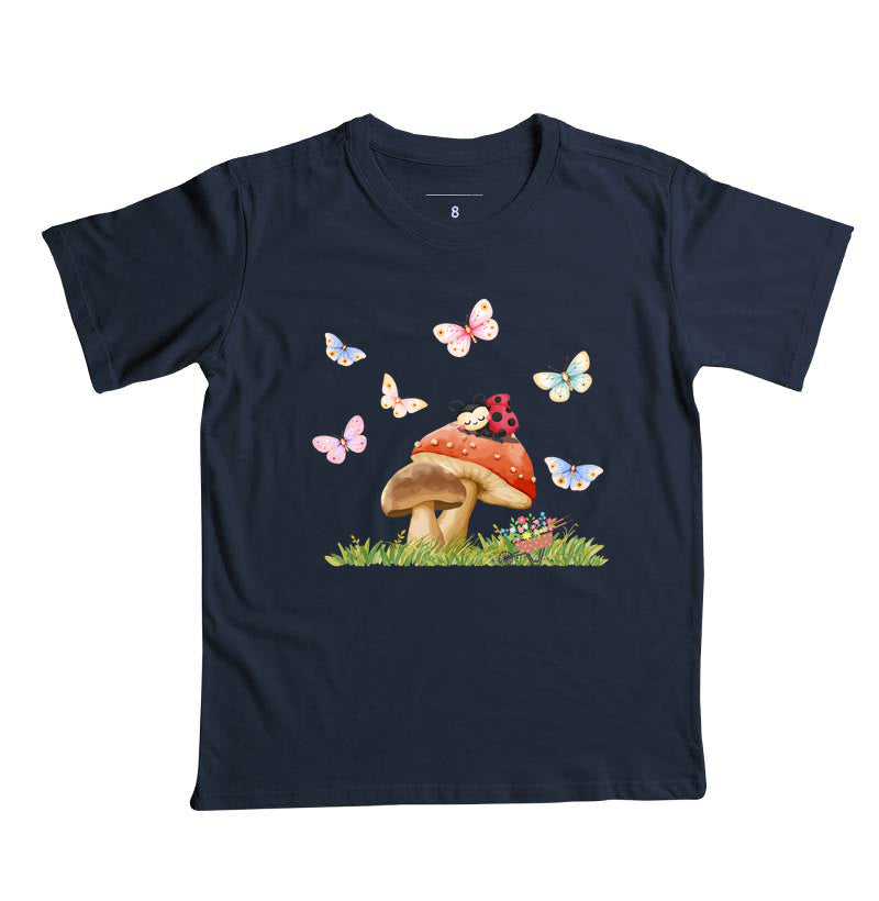 Camiseta Borboletas e Joaninha