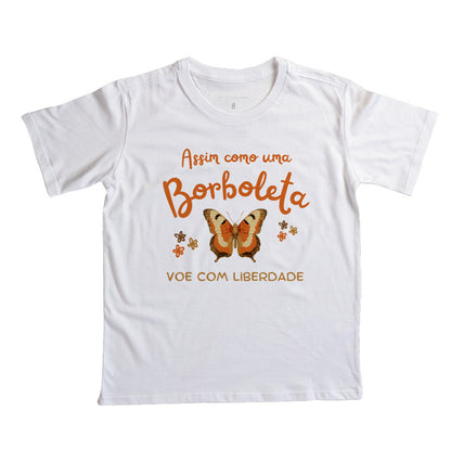 Camiseta Assim como uma borboleta