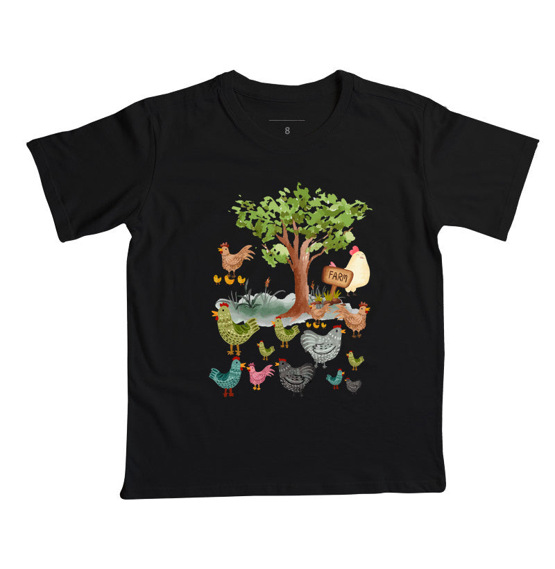 Camiseta Galinhas na Fazenda