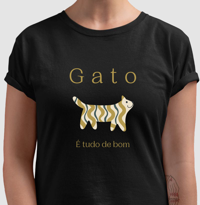 Camiseta Gato é Tudo de Bom