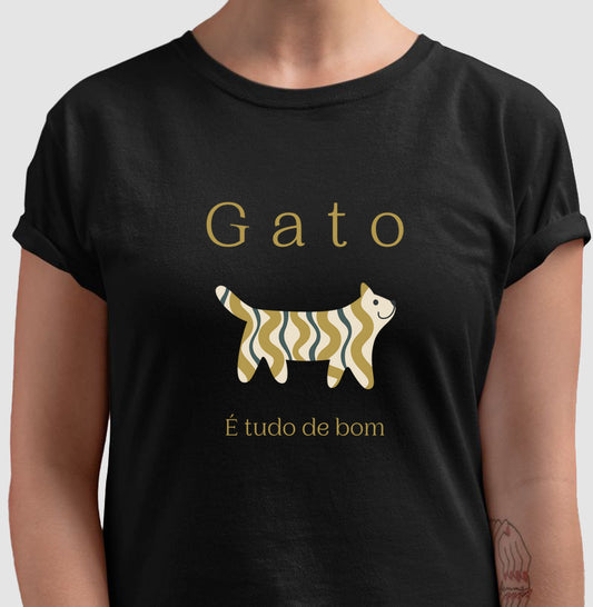 Camiseta Gato é Tudo de Bom