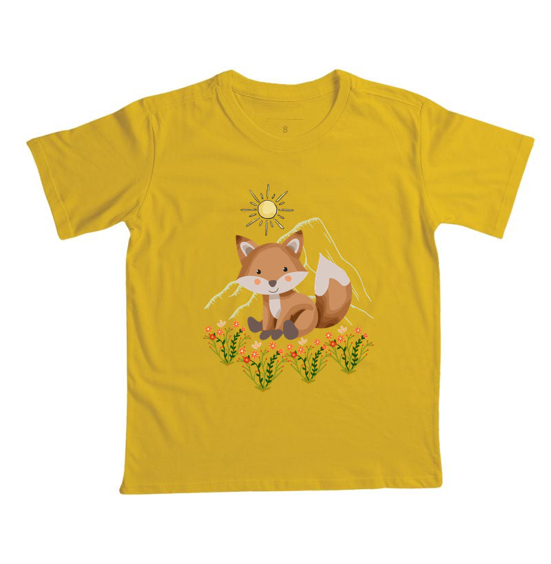 Camiseta Raposa Entre Flores