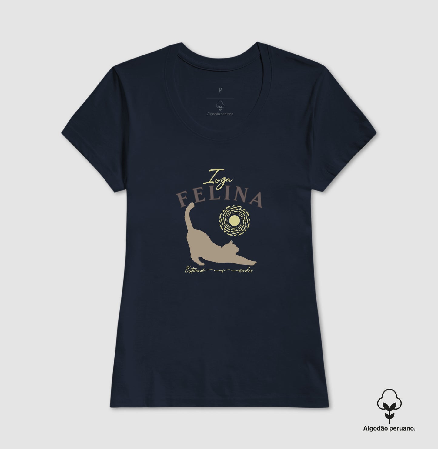 Camiseta Ioga Felina