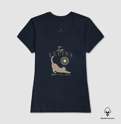Camiseta Ioga Felina