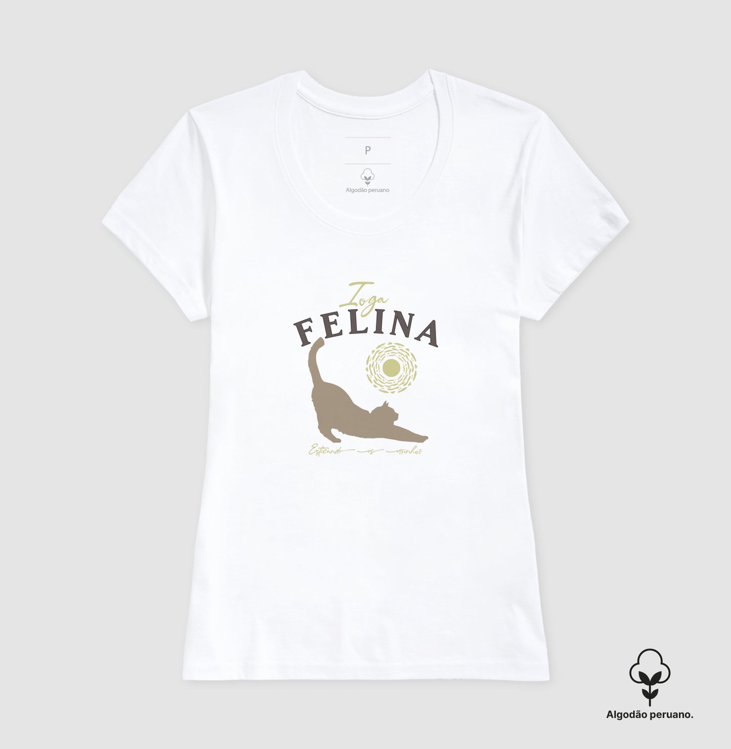 Camiseta Ioga Felina