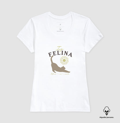 Camiseta Ioga Felina