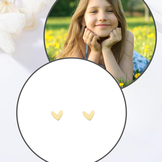 Brincos Infantis Coraçõezinhos