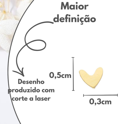 Brincos Infantis Coraçõezinhos