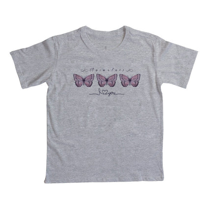 Camiseta Borboletas rosas