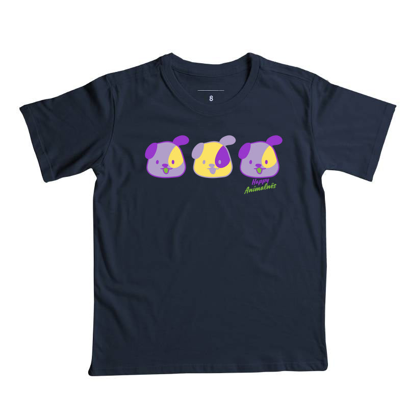 Camiseta Carinhas de cachorro