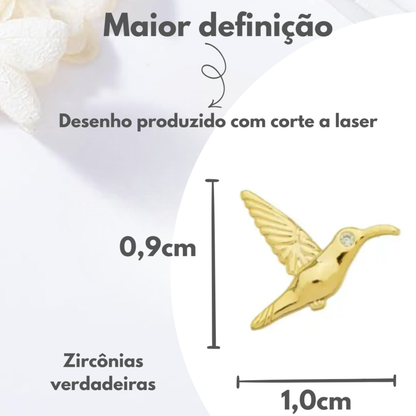Brincos Infantis Beija-flor do Amor