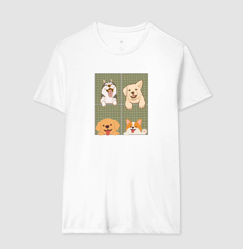 Camiseta Dogs na Janela